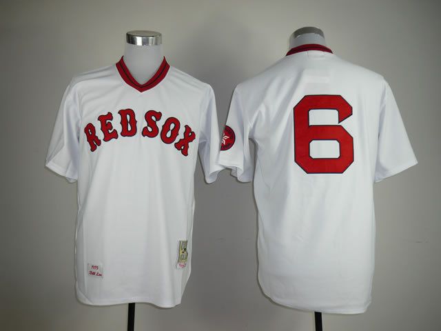 Men Boston Red Sox 6 Pesky White MLB Jerseys